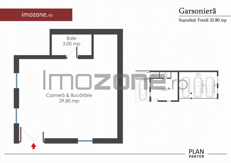 Garsoniera de vanzare, bloc nou, finisatala cheie, centrala termica individuala
